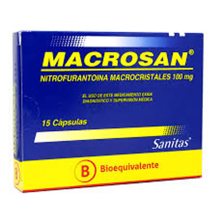 Macrosan (B) Nitrofurantoína 100 mg 15 Cápsulas. 1