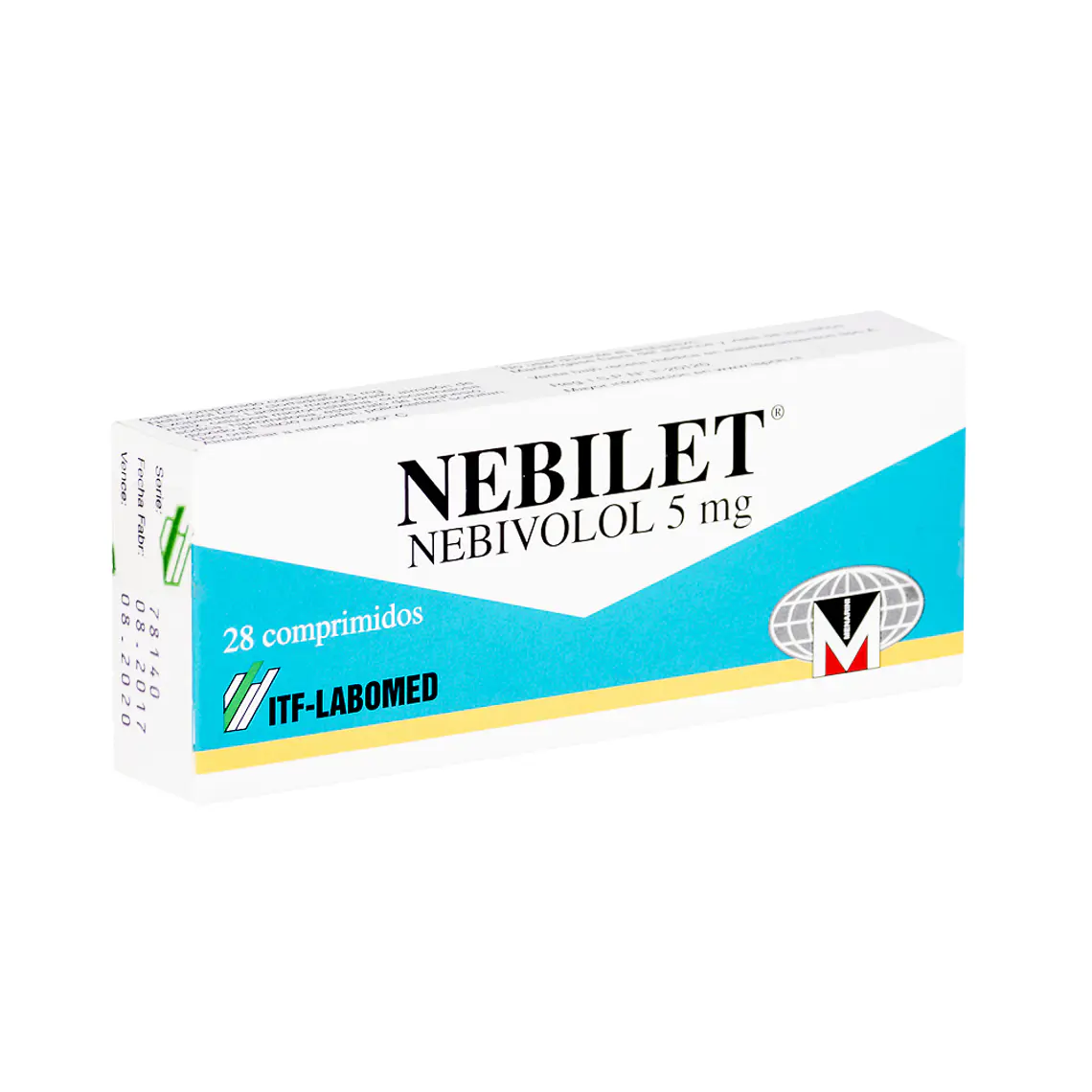 Nebilet Nebivolol 5 mg 28 Comprimidos. 1