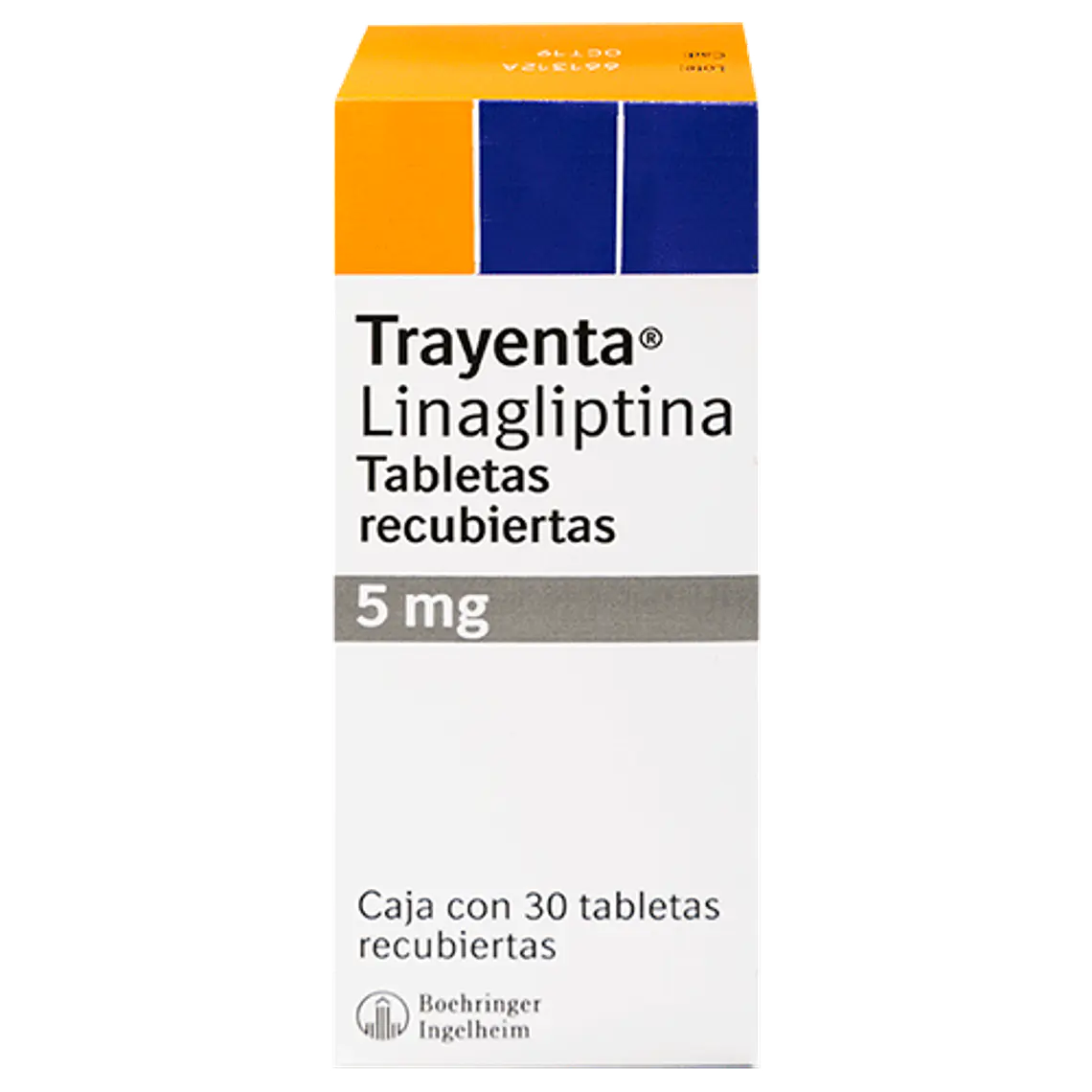 Trayenta Linagliptina 5 mg 30 Tabletas recubiertas. 1