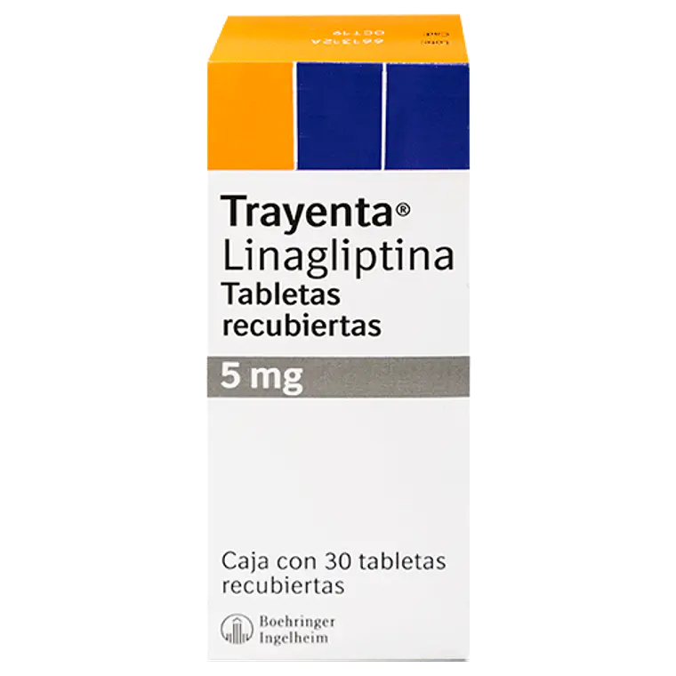 Trayenta Linagliptina 5 mg 30 Tabletas recubiertas. 1