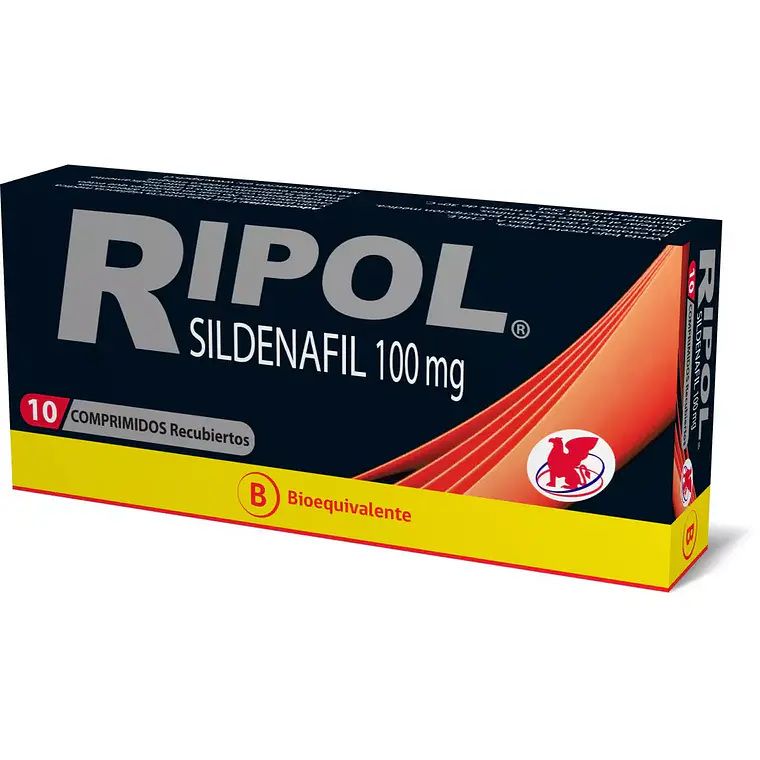 Ripol (B) Sildenafil 100 mg 10 Comprimidos Recubiertos 1