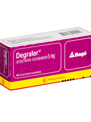 Degraler (B) Levocetirizina 5 mg 40 Comprimidos recubiertos.
