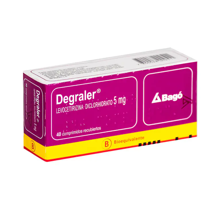 Degraler (B) Levocetirizina 5 mg 40 Comprimidos recubiertos. 1