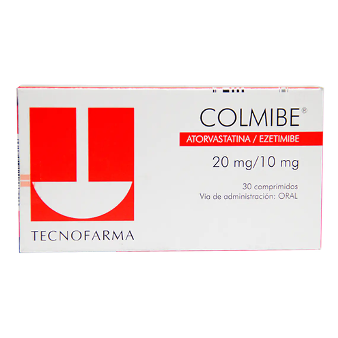 Colmibe Atorvastatina Ezetimiba 20/10 mg 30 Comprimidos. 1