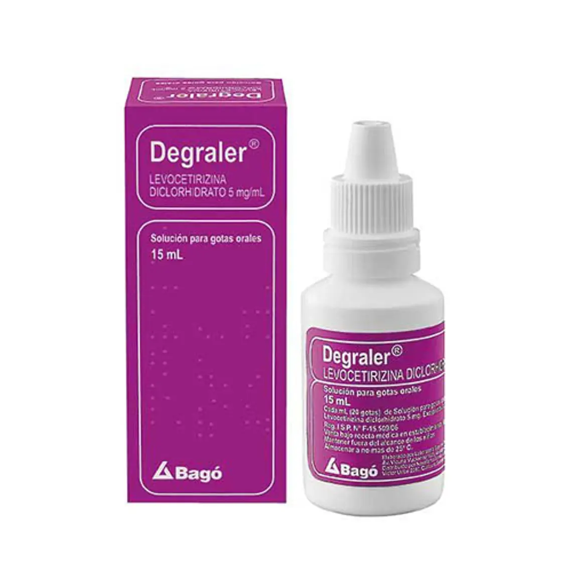 Degraler (B) Levocetirizina 5 mg / ml Gotas 15  ml. 1