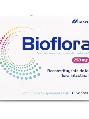 Bioflora 250 mg Polvo Solución oral 10 Sobres.