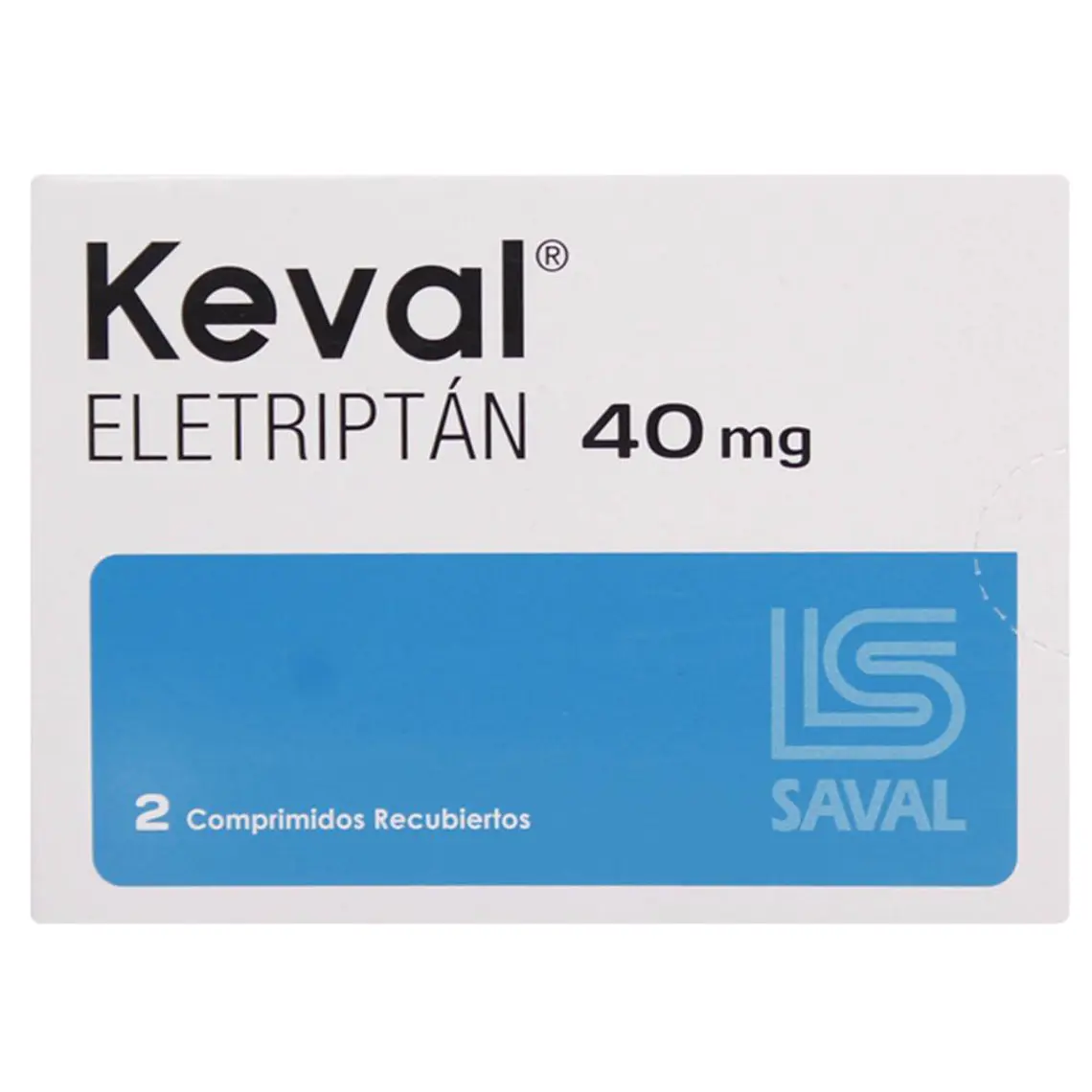 Keval Eletriptán 40 mg 2 Comprimidos recubiertos. 1