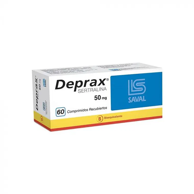 Deprax (B) Sertralina 50 mg 60 Comprimidos recubiertos. 1
