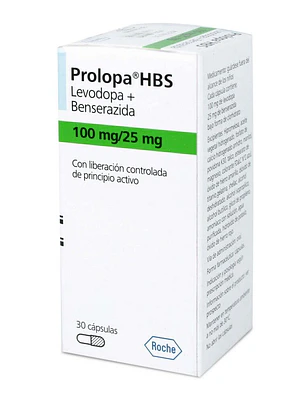 Prolopa HBS Levodopa+Benserazida 100/25 mg 30 Cápsulas.