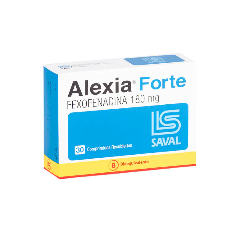 Alexia Forte (B) Fexofenadina 180 mg 30 Comprimidos. 1