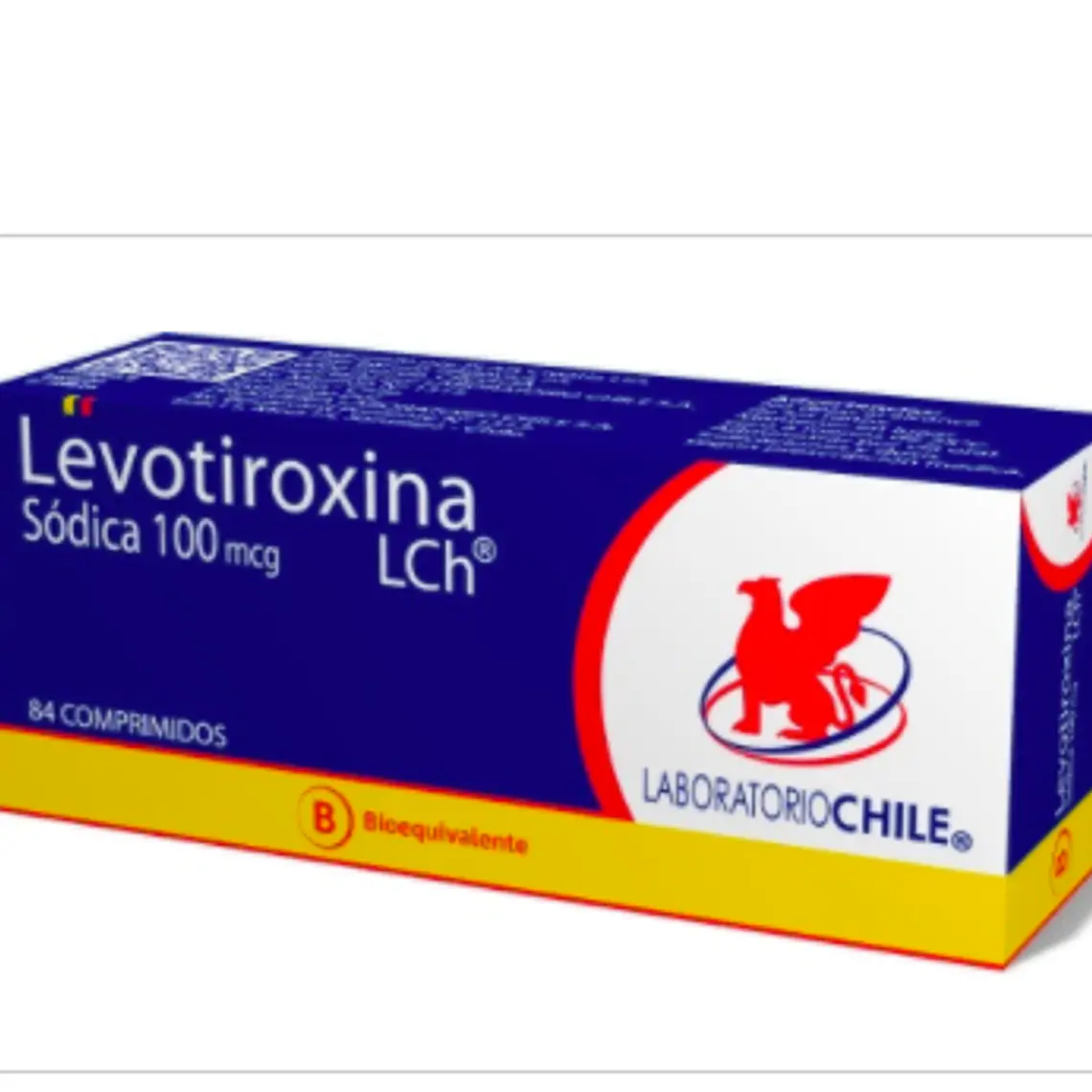 Levotiroxina sódica (B) 100 mcg 84 Comprimidos. 1