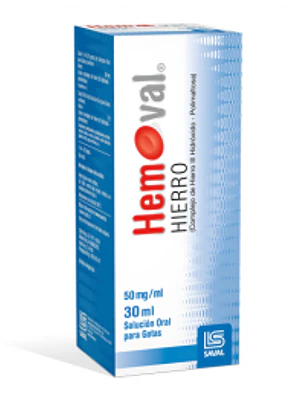 Hemo val Hierro 50 mg / ml Gotas 30  ml.
