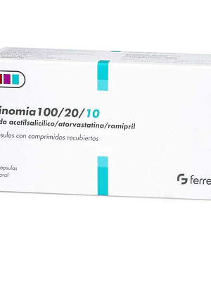 Trinomia 100/20/10 mg 28 Cápsulas.