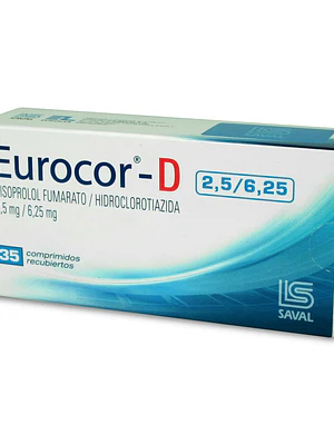 Eurocor-D 2,5/6,25 mg  35 Comprimidos recubiertos.