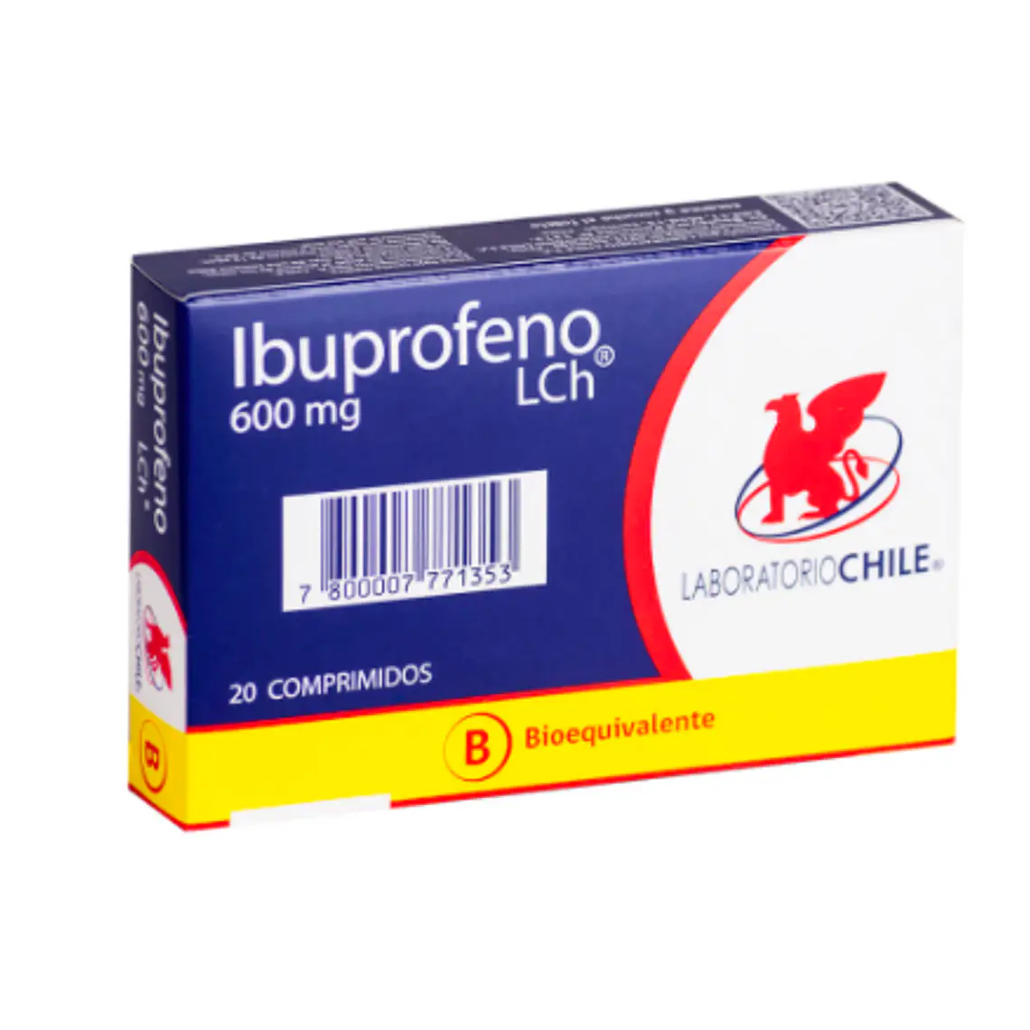 Ibuprofeno (B) 600 mg 20 Comprimidos. 1