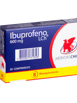 Ibuprofeno (B) 600 mg 20 Comprimidos.