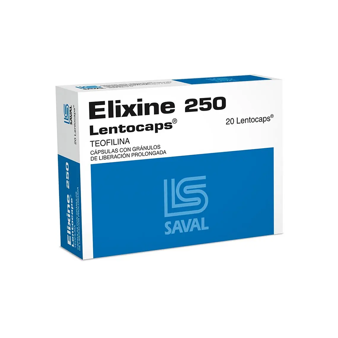 Elixine Teofilina 250 mg 20 Lentocaps. 1