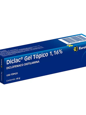 Diclac Diclofenaco 1,16 % Gel tópico 60 g.