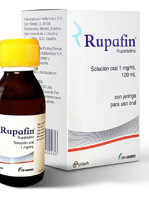 Rupafin Rupatadina 1  mg / ml Jarabe 120  ml.