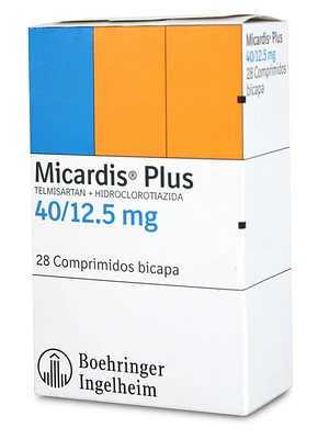 Micardis Plus 40/12,5 Telmisartan Hidroclorotiazida 28 Comprimidos.