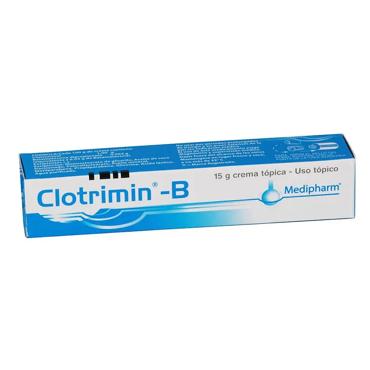 Clotrimin-B Clotrimazol Betametasona Crema tópica 15 g. 1