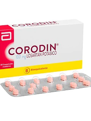 Corodin (B) Losartán potásico 100 mg 30 Comprimidos recubiertos.