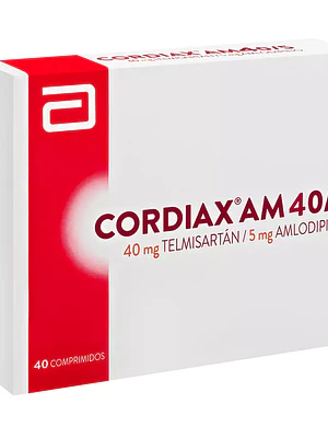 Cordiax AM 40/5  mg Temisartán Amilodipino 40 Comprimidos.