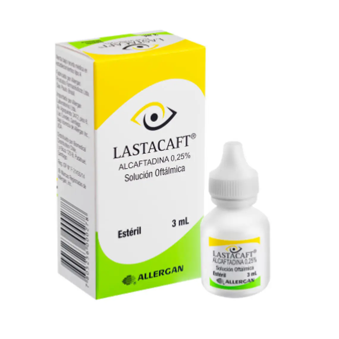 Lastacaft Alcaftadina 0,25 % Solución oftálmica 3 ml. 1