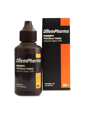 Povisept Povidona yodada 10 % 30  ml. Difem