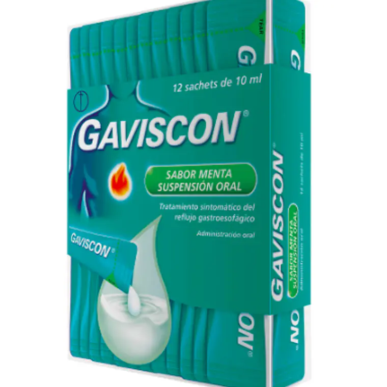 Gaviscon Suspensión oral Sabor menta 12 Sachet 10  ml. 1