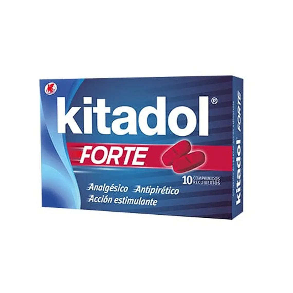 Kitadol Forte Paracetamol Cafeína 10 Comprimidos. 1