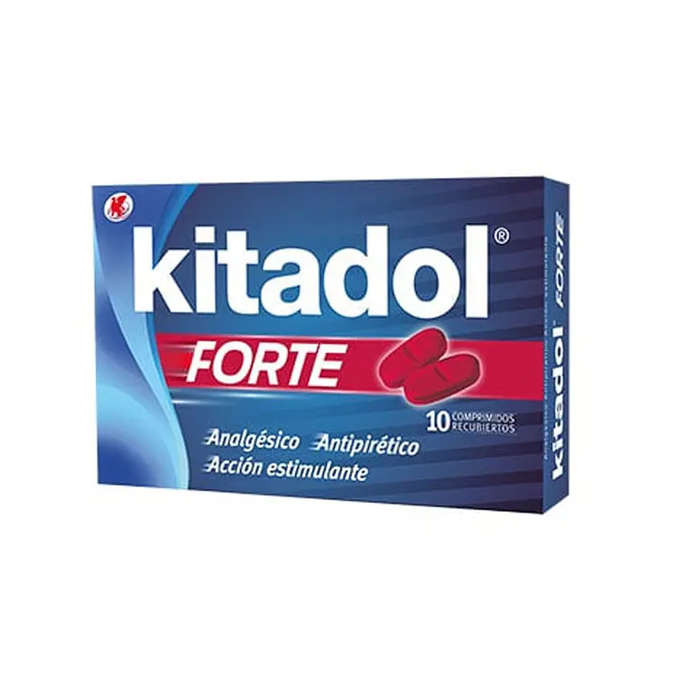 Kitadol Forte Paracetamol Cafeína 10 Comprimidos. 1