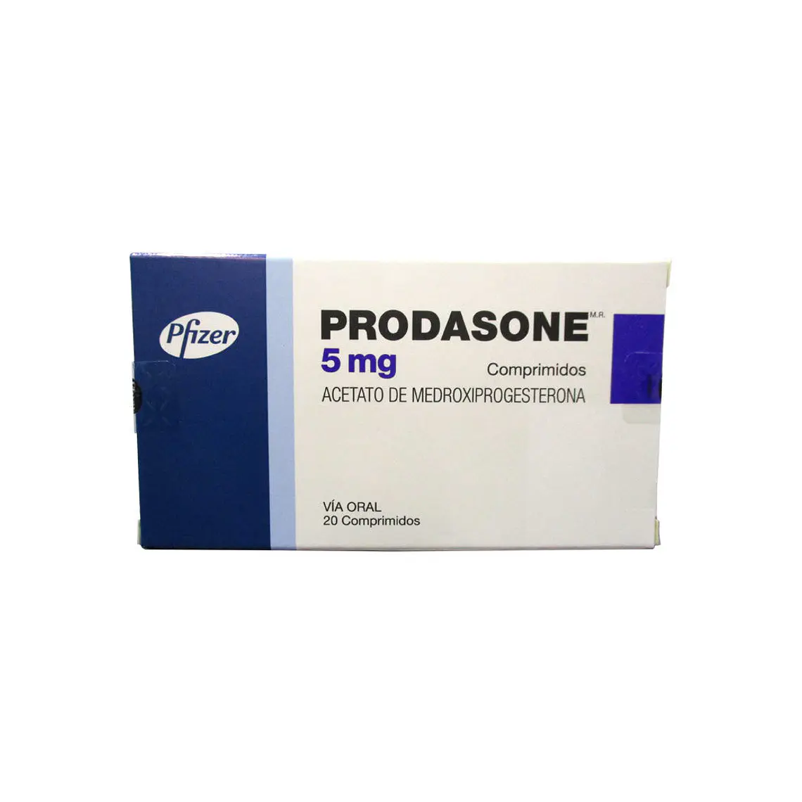 Prodasone Medroxiprogesterona 5 mg 20 Comprimidos. 1