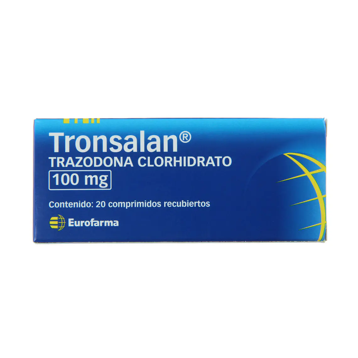 Tronsalan (B) Trazodona 100 mg 20 Comprimidos recubiertos. 1