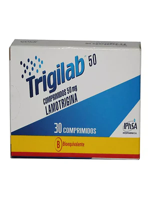 Trigilab (B) Lamotrigina 50 mg 30 Comprimidos.