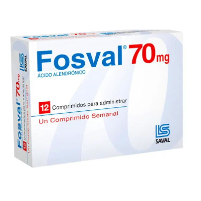 Fosval Ácido alendrónico 70 mg 12 Comprimidos. 1