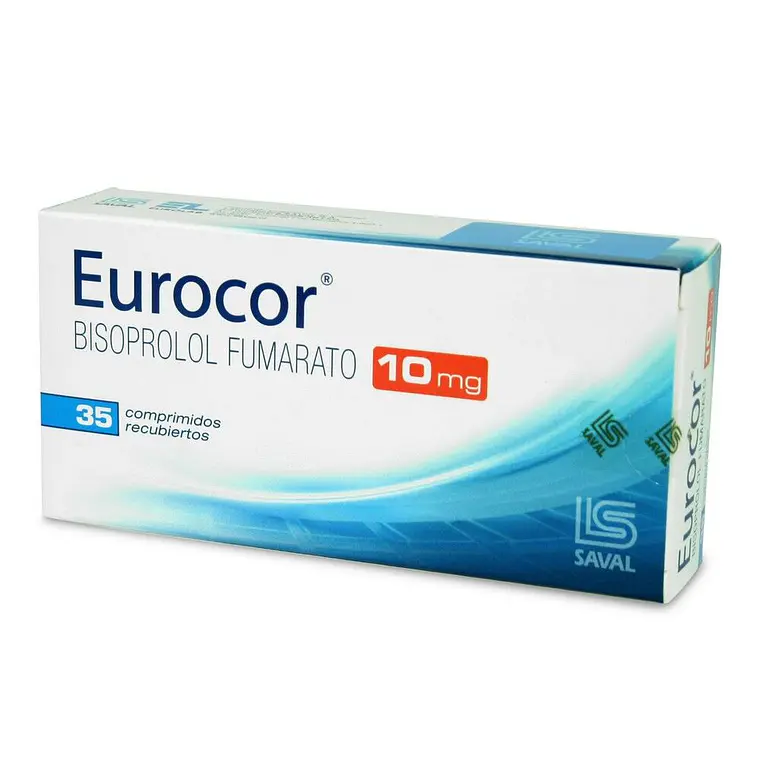 Eurocor (B) Bisoprolol 10 mg 35 Comprimidos recubiertos. 1