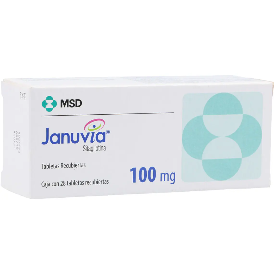 Januvia Sitagliptina 100 mg 28 Tabletas recubiertas. 1