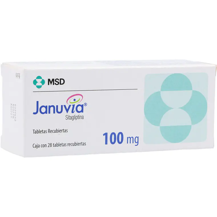 Januvia Sitagliptina 100 mg 28 Tabletas recubiertas. 1