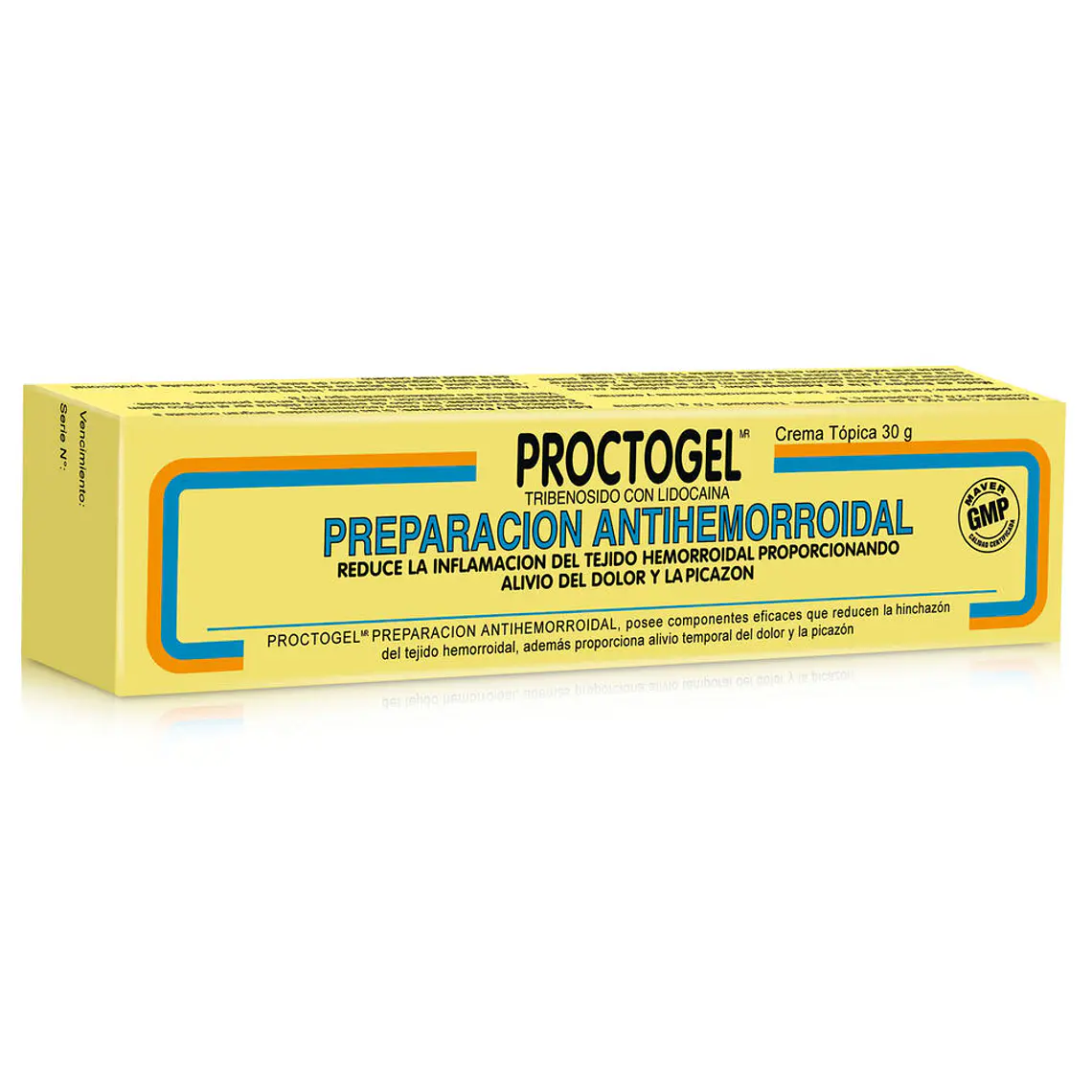 Proctogel Tribenosido Crema antihemorroidal 30 g. 1