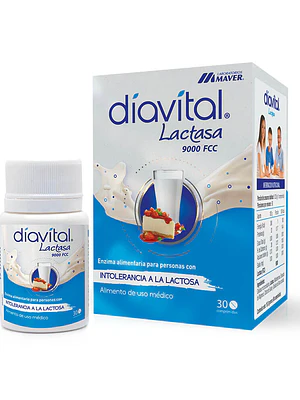 Diavital Lactasa 9000 FCC 30 Comprimidos.