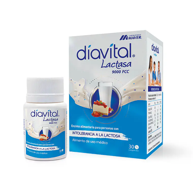 Diavital Lactasa 9000 FCC 30 Comprimidos. 1