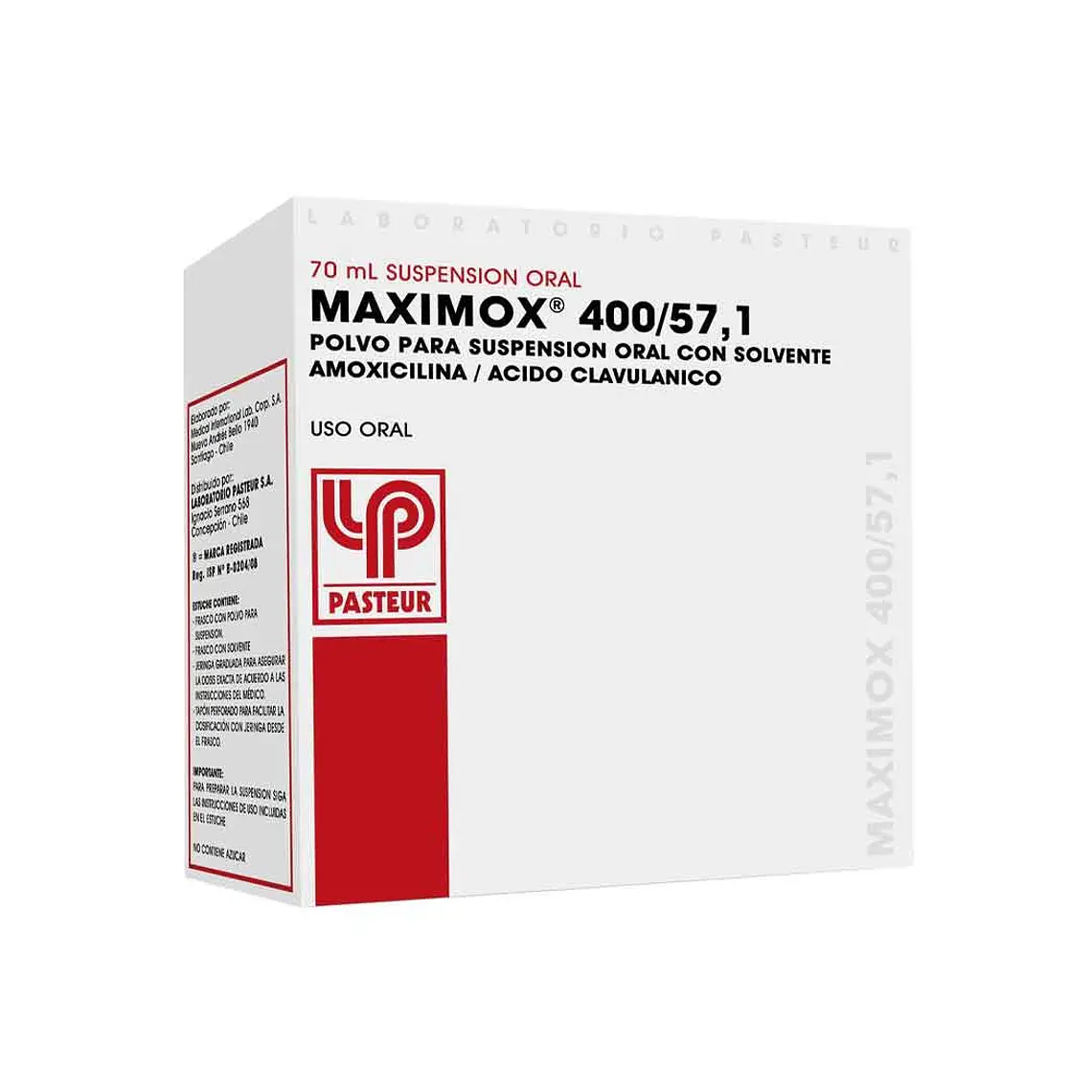 Maximox 400 mg /57,1 mg Suspensión oral 70 ml. 1