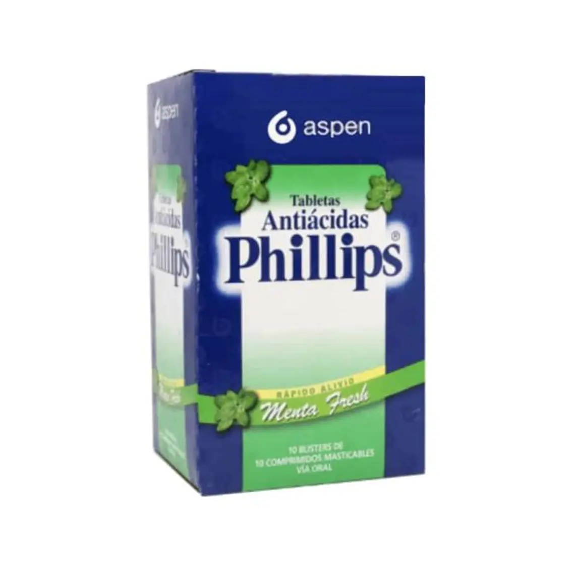 Phillips Antiácido Menta 100 Comprimidos. 1