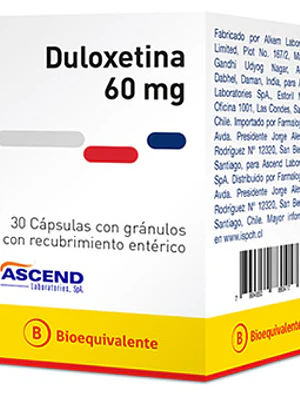 Duloxetina (B) 60 mg 30 Cápsulas.