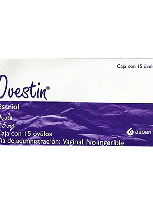 Ovestin Estriol 0,5 mg 15 Óvulos vaginales.