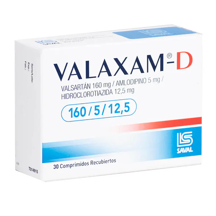 Valaxam-D 160 / 5 / 12,5 mg 30 Comprimidos. 1