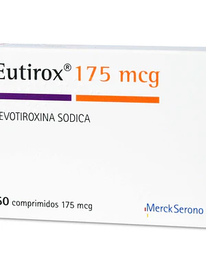 Eutirox Levotiroxina 175 mcg 50 Comprimidos.