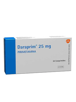 Daraprim Primetamina 25 mg 30 Comprimidos.