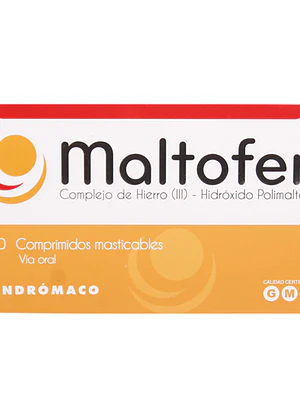Maltofer 100 mg 30 Comprimidos masticables.